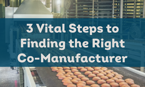 Visual representation of the co-manufacturing facility & process, highlighting the importance of goal alignment and compliance.