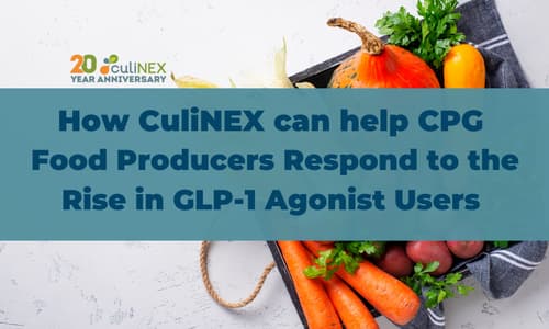 How CuliNEX can help CPG Food Producers Respond to the Rise in GLP-1 Agonist Users
