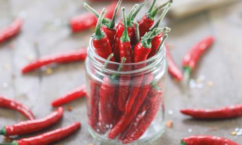 peppers in jar