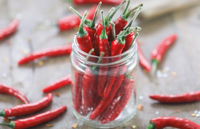 peppers in jar
